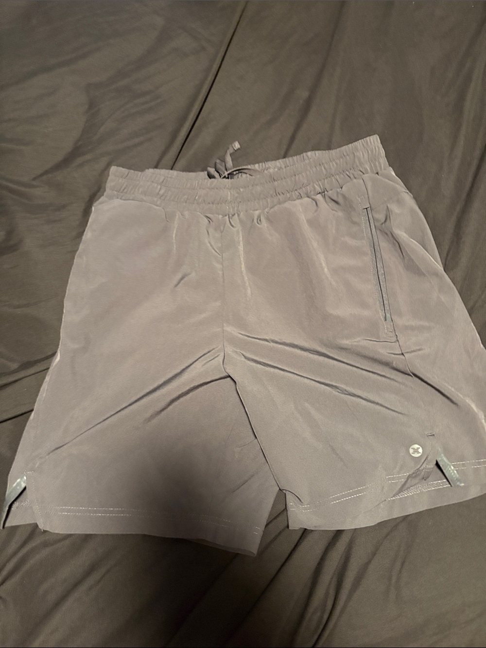 RBX Men's Gray Performance Shorts with Drawstring